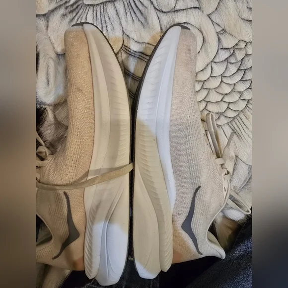 HOKA Womens  Cream Running Shoes - Picture 6 of 6